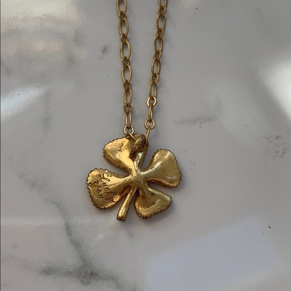 Lucky Brand Dainty Clover Gold Necklace - Picture 5 of 7